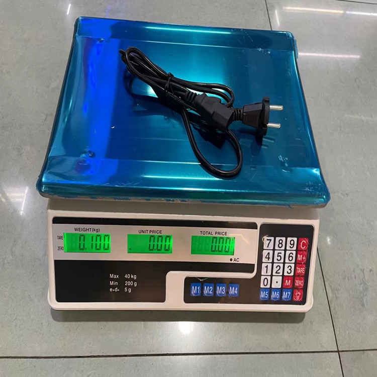 2021 nueva báscula electrónica 6208 básculas de precios exportaciones de comercio exterior Inglés 40kg / 5g