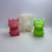 龙宝宝香薰蜡烛硅胶模具DIY搪胶彩绘娃娃儿童涂鸦上色摆件硅胶模