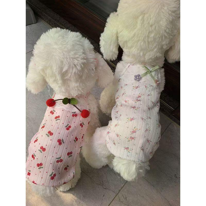 Ropa de perros primavera y verano bolsas de protección abdominal ropa doméstica ropa de destete ropa de aire acondicionado Teddy Bear Bo Mei chaleco de cabina