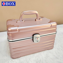 OBOX专业便携化妆箱纹绣美甲手提箱13寸大容量多功能跟妆箱收纳箱
