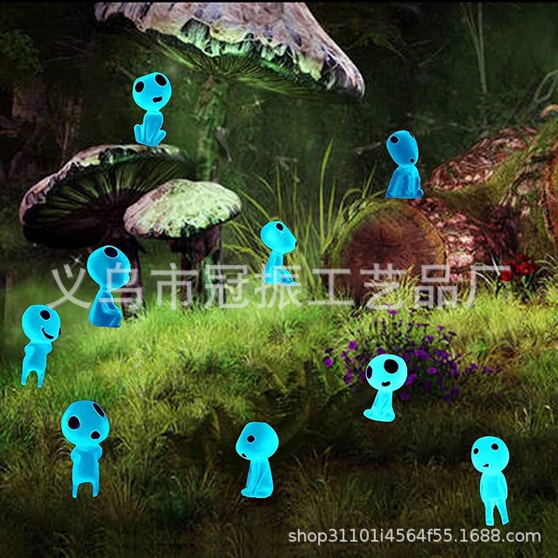 Transfronterizo luminoso Halloween jardín Hada decoración diseño micro paisaje decoración jardín decoración luminosa Decoración