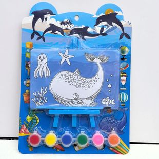 Wholesale Cartoon Painting Set Children's Day Kindergarten Painting Six Color Paints Children's Birthday Gifts