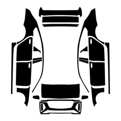 Car paint protective film Invisible Car Cover - glossy-black-tpu-23-26-cadillac-ct6