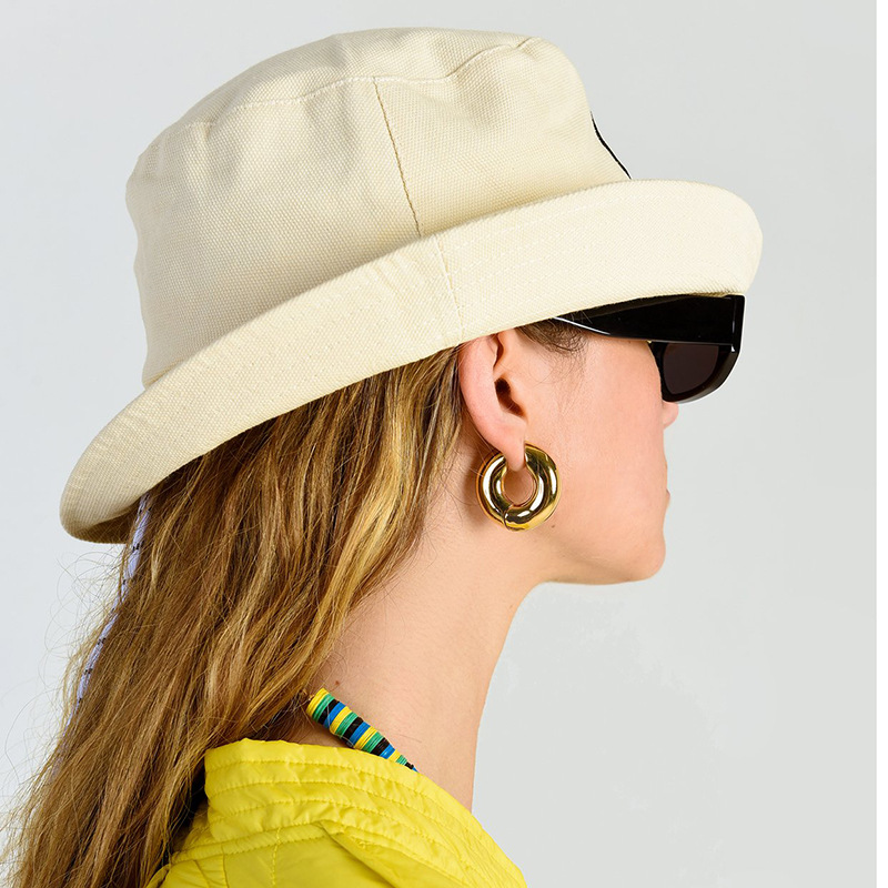 20g Weight Hoop Earrings Classification 1 Pair Simple Style Commute Round Plating Copper Hoop Earrings