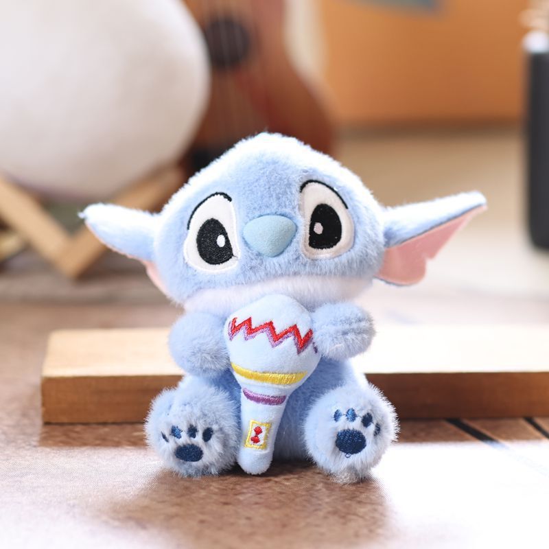 かわいい紫色のステッチぬいぐるみキーホルダーイン人形人形カップルバッグペンダントスクールバッグペンダント|undefined