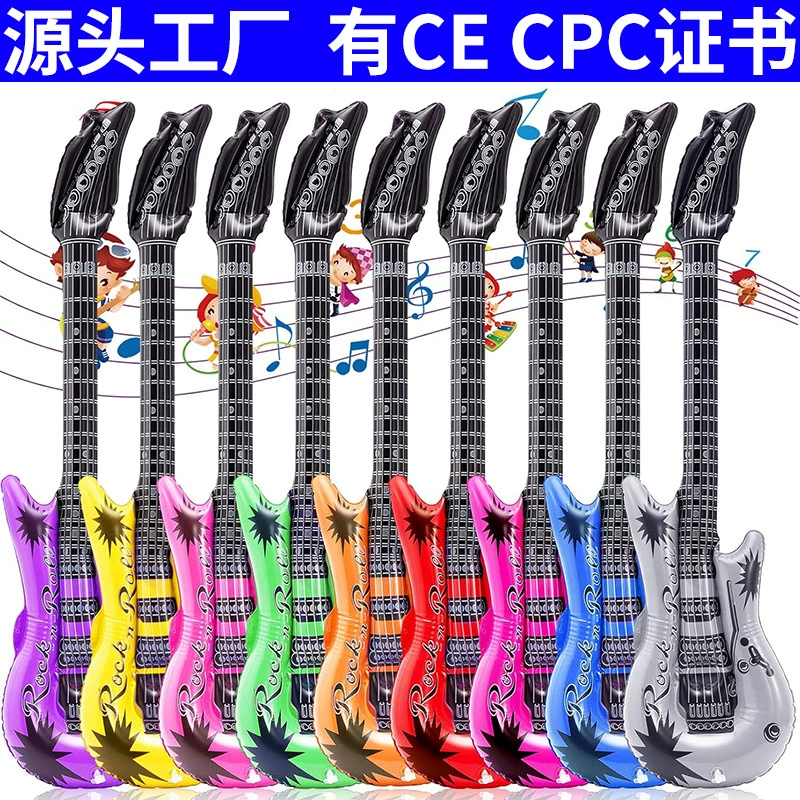 Inflatable toy PVC, guitar, musical instruments, (Physicals)