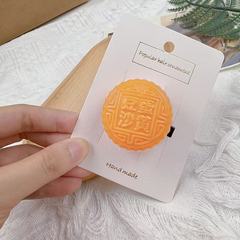 新款中秋节搞怪仿真月饼发卡女创意趣味发夹食物甜美侧边刘海发饰