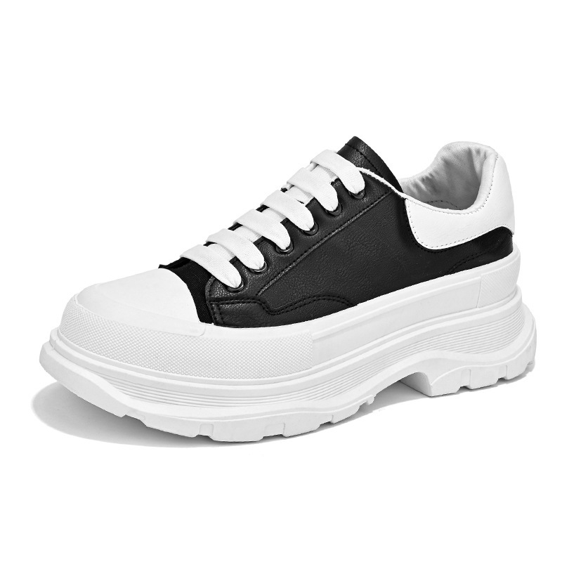 p9Shoes pour hommes automne nouvelles chaussures de sport décontractées pour hommes chaussures basses en cuir plate-forme à semelles épaisses baskets pour hommes Mc Queen chaussures blanches_voghion.com
