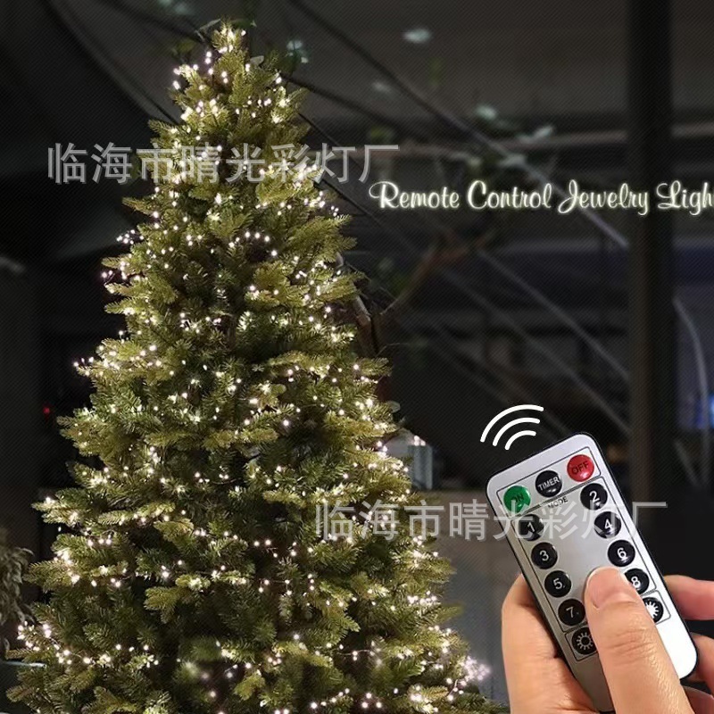 跨境LED圣诞鞭炮灯小红书同款蜈蚣脚铜线灯串室内外节日装饰彩灯|undefined