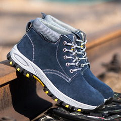 Safety work shoes, anti-slip, wear-resistant, comfortable, anti-puncture, steel toe cap, welding worker protective shoes