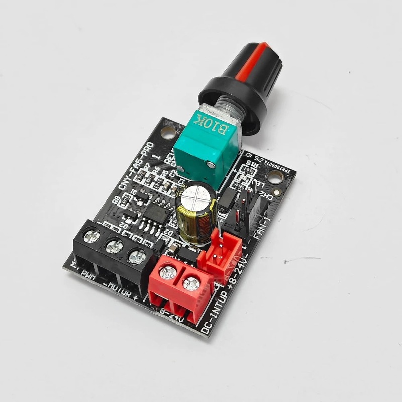 8-24V 5A 4 線式 PWM スピードコントローラー暴力ファンスピードコントローラー DC ブラシレスモータースイッチ付きワイド電圧|undefined