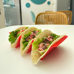 Spot Mexican pancake rack plastic tray wave triangle rack burrito tray plastic TACO HOLDER