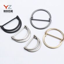 双D形扣锌合金双D形环 箱包腰带调节扣椭圆组合D形双环