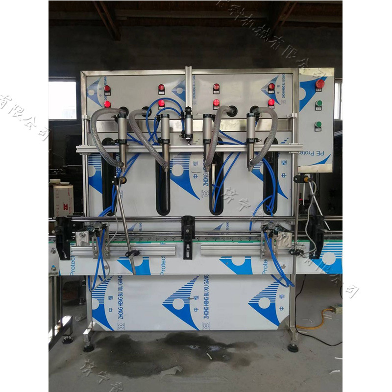 半自动调味料厂灌装机 双头气动饮料矿泉水装瓶机 白酒啤酒灌瓶机