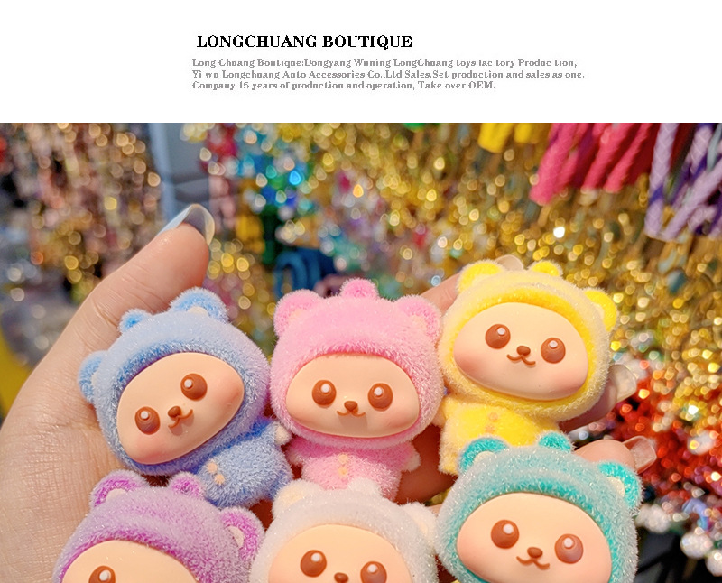 32g Weight Spring Ring Trigger Clasp Closure Clasp Closure Type Bag Pendant, Keychain Classification 1 Piece Quantity Daily, Street Occasion Resin, Flocking Material Animal, Cartoon Character Pattern Cute, Sweet Style 1 Piece Cute Sweet Animal Cartoon Character Resin Flocking Spring Ring Trigger Clasp Closure Bag Pendant Keychain 9