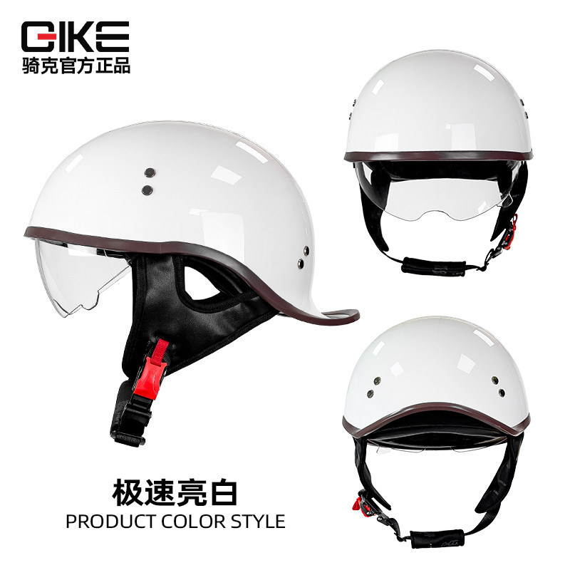 Hot-selling new model for foreign trade and cross-border e-commerce on Amazon and AliExpress: men's retro motorcycle half helmet, scoop helmet, American-style helmet