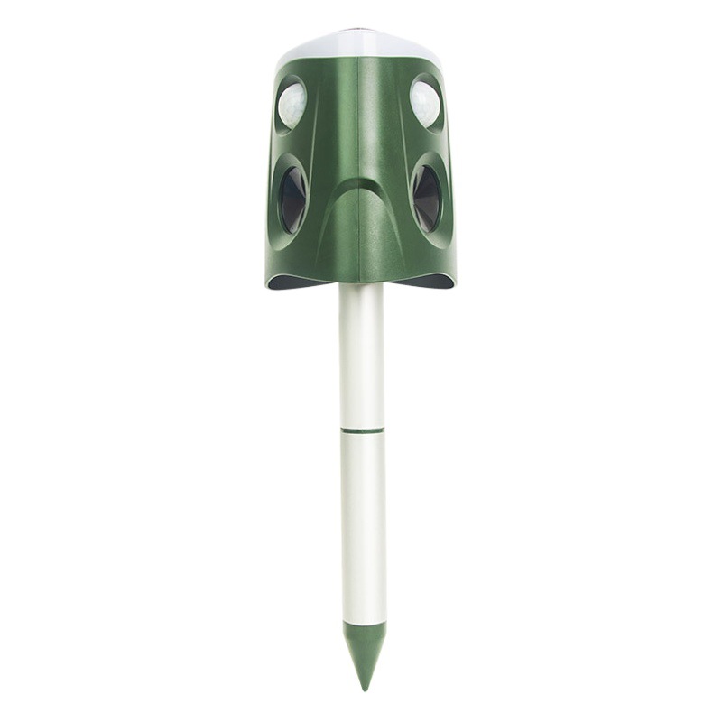 Fábrica al por mayor 360 grados repelente de aves multi-funcional de tres lados cuerno animal Drive al aire libre ultrasónico ratón repelente