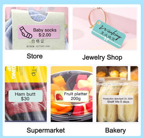 10 packs of Jinheng D11D101 label paper, D110 thermal transfer non-drying adhesive printing paper for garment store encoding machine