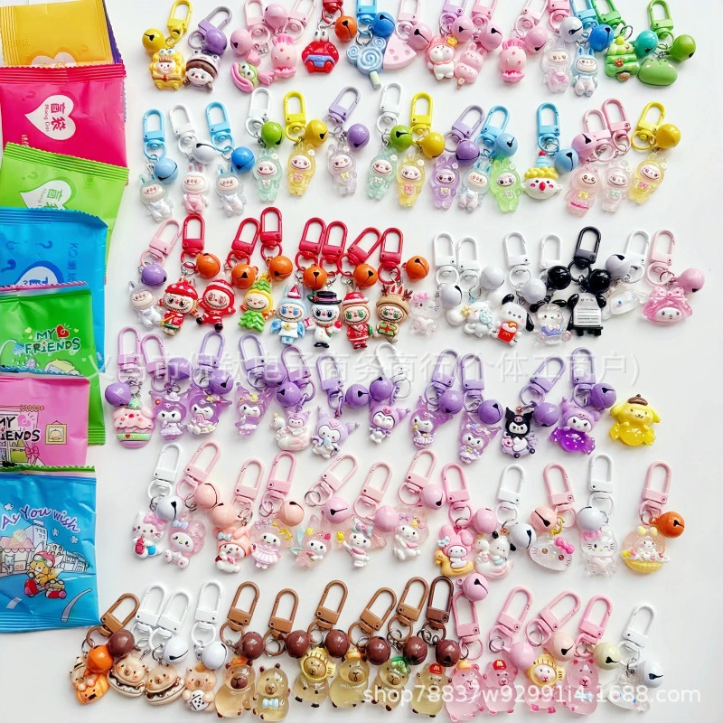 Брелок-колокольчик Kapibala, милая сумка для слепых, сумка для начальной школы, украшение, подвеска, детский сад, уличный киоск, подарок