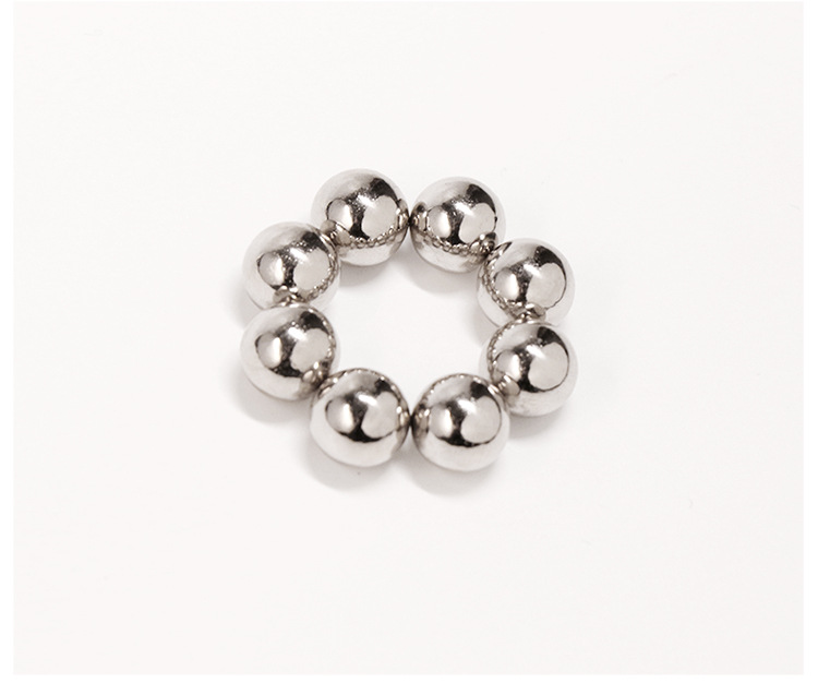 SM Magnetic Steel Beads Two-Piece Set, Silver Metal Massage Beads — detail image 23
