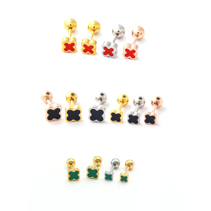 Small earrings stainless steel