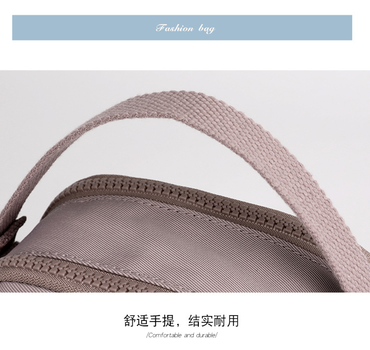 2025 New fashionable and trendy single-shoulder bag for women, outdoor casual, mobile phone key, coin purse, water-resistant nylon bag undefined