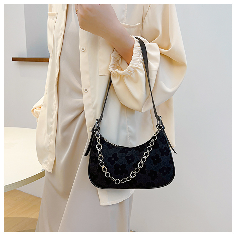 Women's Shoulder Bag Crescent Chain Underarm Bag For Women_voghion.com