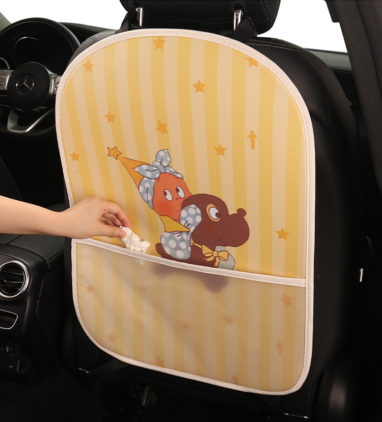 Car Seat Back Anti-Kick Pad Star-Shaped Anti-Dirty Pad Cartoon Cute Women's and Children's Rear Seat Protection Pad