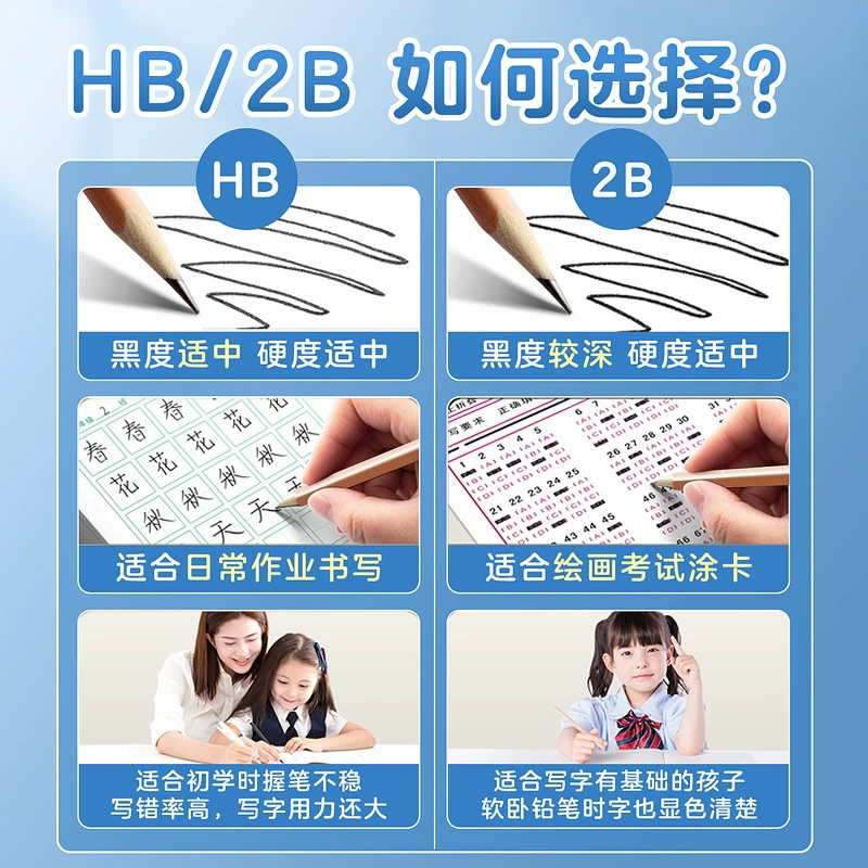 Triangular pencil for students, hexagonal calligraphy for early age, brush