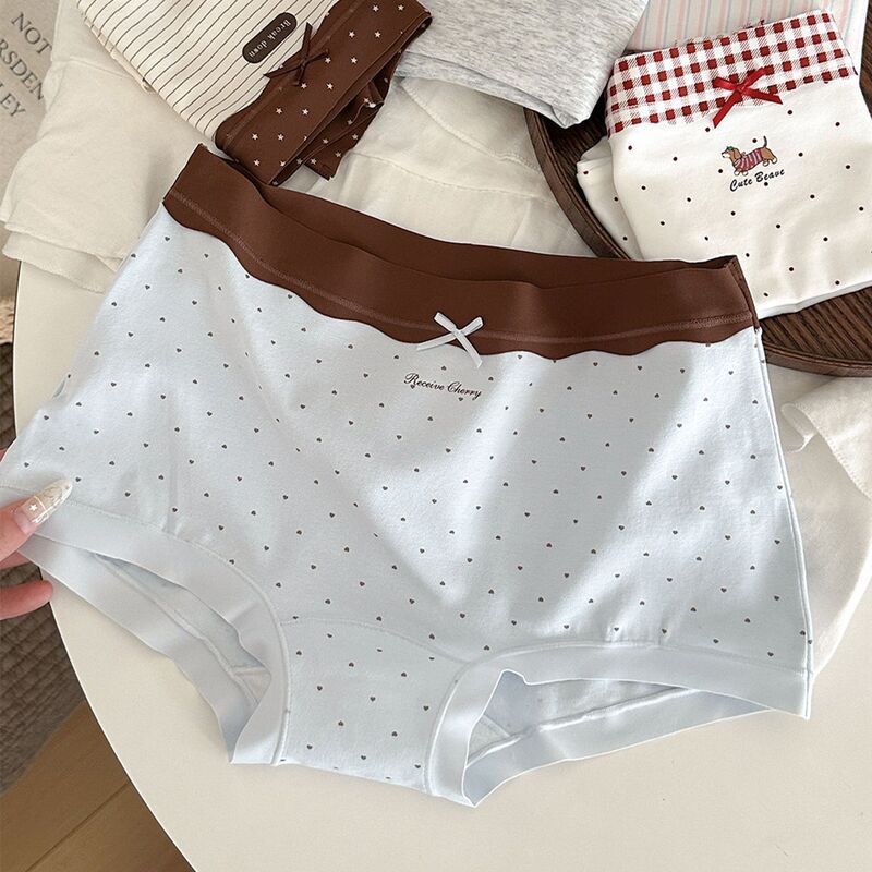 Polka Dot Women's Cotton Boxer Briefs, 2026 New Model, Antibacterial Crotch, Bowknot, High-Value Shorts Polka Dot Women's Cotton Boxer Briefs, 2026 New Model, Antibacterial Crotch, Bowknot, High-Value Shorts
