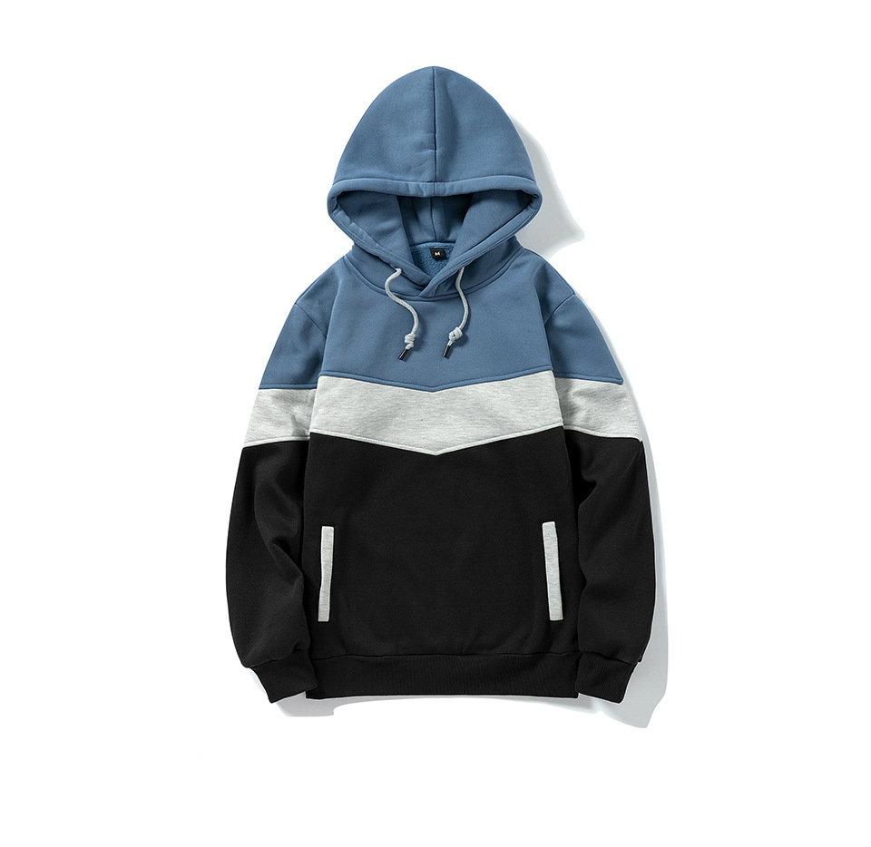 Herrenbekleidung Sweatshirt Herren Herbst und Winter farblich passendes Sweatshirt Retro Trend locker große Größe Pullover Herren_voghion.com