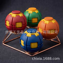 【解压神器】亚马逊按压减压神器陀螺解闷放旋转解压球玩具现货