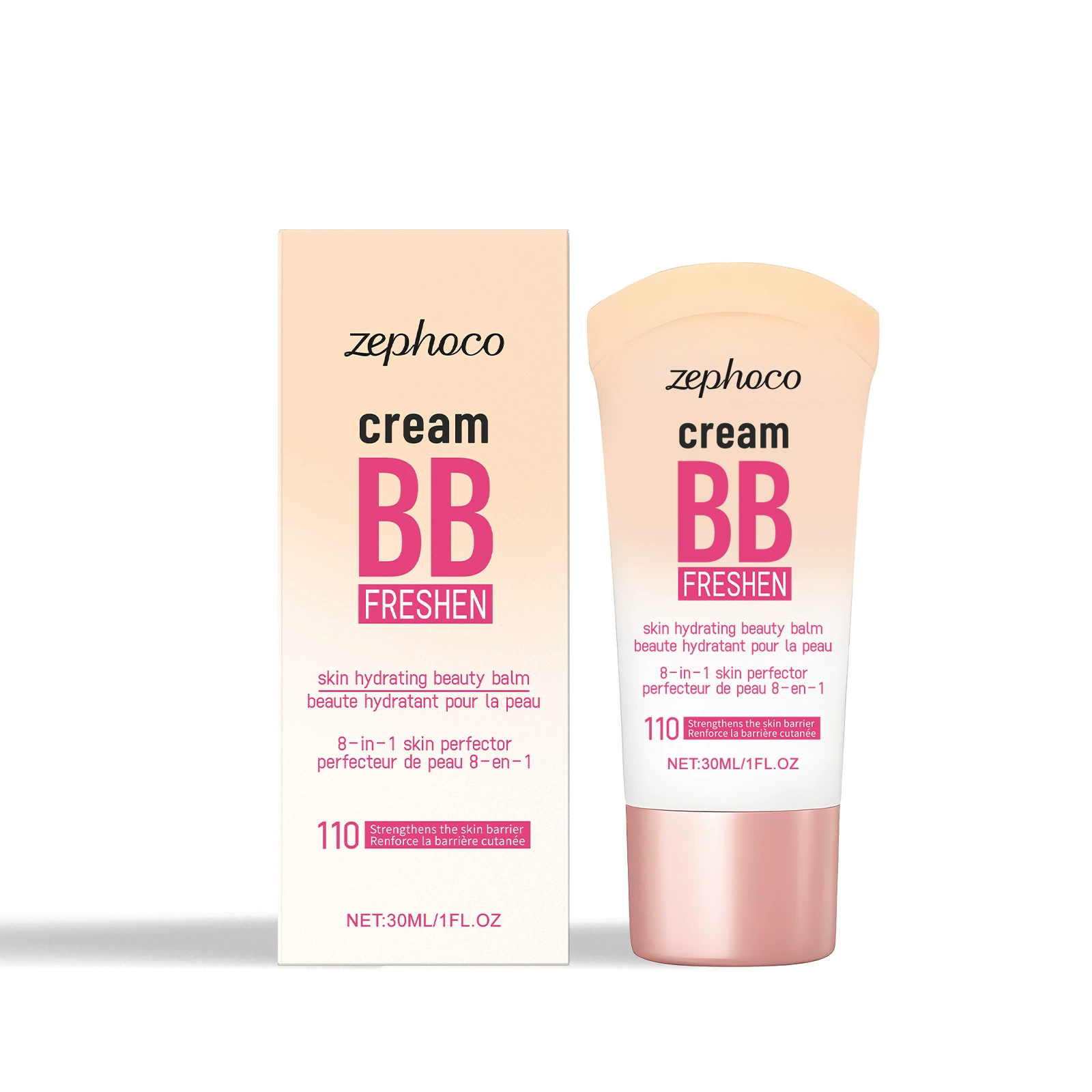 ФондFoundation ZEPHOCO, осветляющий BB крем, матовый прозрачный легкий увлажняющее масло для лица для жирной кожи для сухой кожи