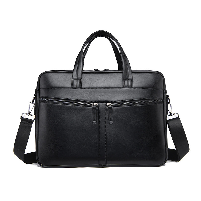Fábrica al por mayor de los hombres maletín de negocios de cercanías simple de gran capacidad computadora crossbody multi-capa de viaje de negocios bolsa de archivo