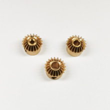 0.5模数20齿轴孔2/3/4伞齿轮90度直角1:1传动黄铜金属锥齿轮