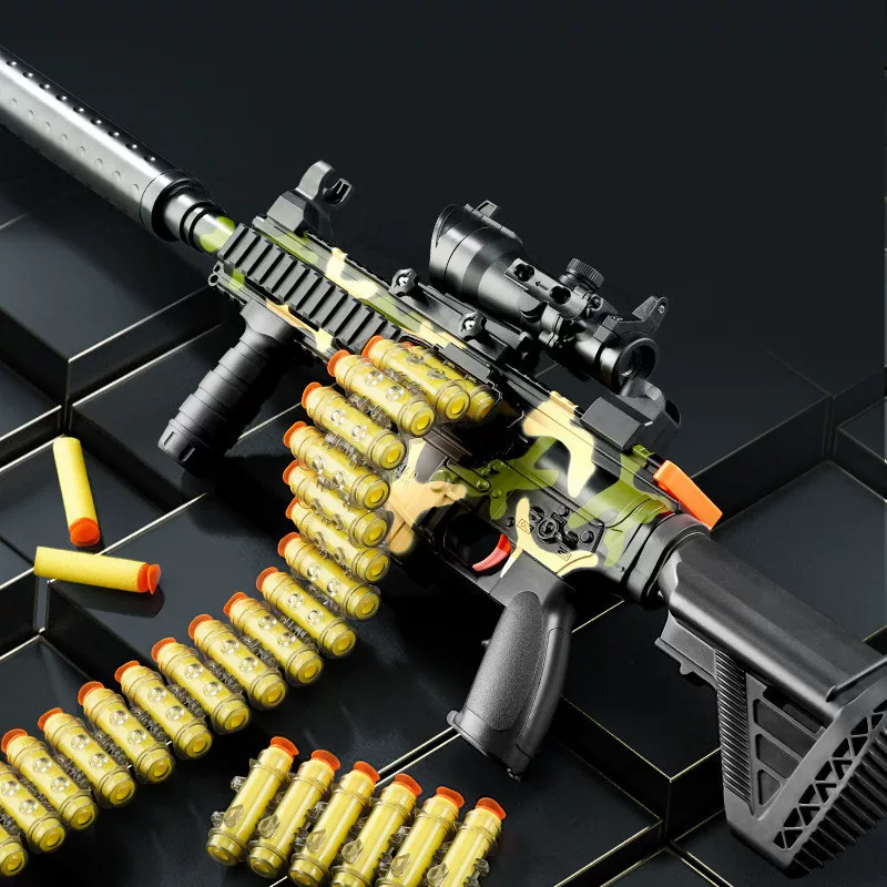 Мягкая пуля-игрушечное оружие для детей, мальчиков, M416, электрическая непрерывная стрельба, stall ночного рынка, кросс-бордер, горячие продажи