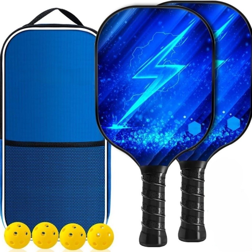 Pickleball paddle carbon fiber glass fiber poplar poplar children…