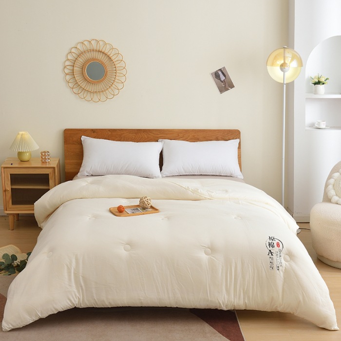 Autumn/Winter A-Grade Baby & Maternity Soybean Filled Winter Blanket Thick Blanket Core Double Dormitory Spring/Autumn Bedding Set