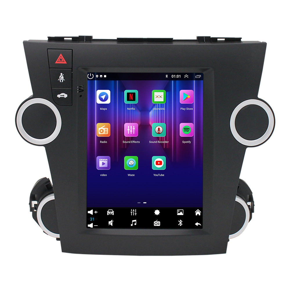 Adecuado para Toyota Highlander (pantalla vertical) coche navegador Android todo en uno WIFI Toyota Highlander