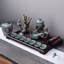 平板竹制单层茶盘家用排水茶托盘竹茶台功夫茶具简约大小号干泡台