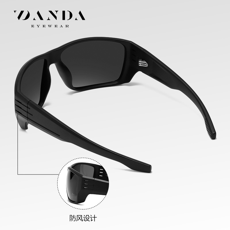 Nuevas gafas de sol polarizadas S16103 Gafas de sol de protección UV para exteriores de moda Gafas de sol de montura grande para hombres