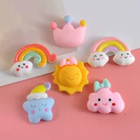 Новые аксессуары из облачной смолы милые Мультяшные нашивки аксессуары DIY чехол для телефона универсальные различные аксессуары