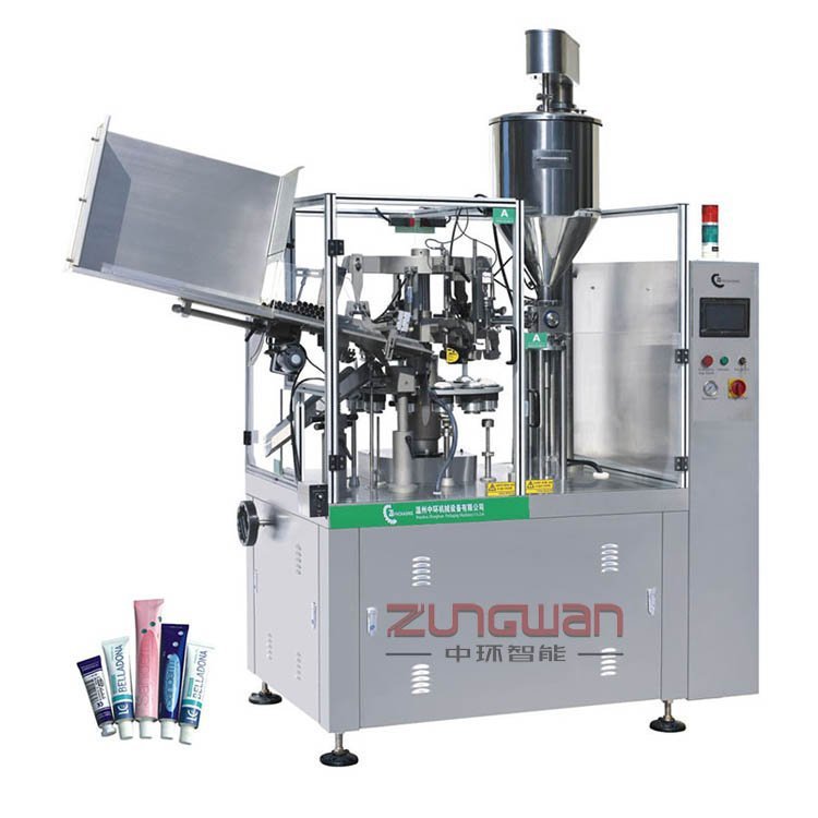 ZHF-80Z全自动金属软管灌装封尾机 铝管折尾机生产厂家机