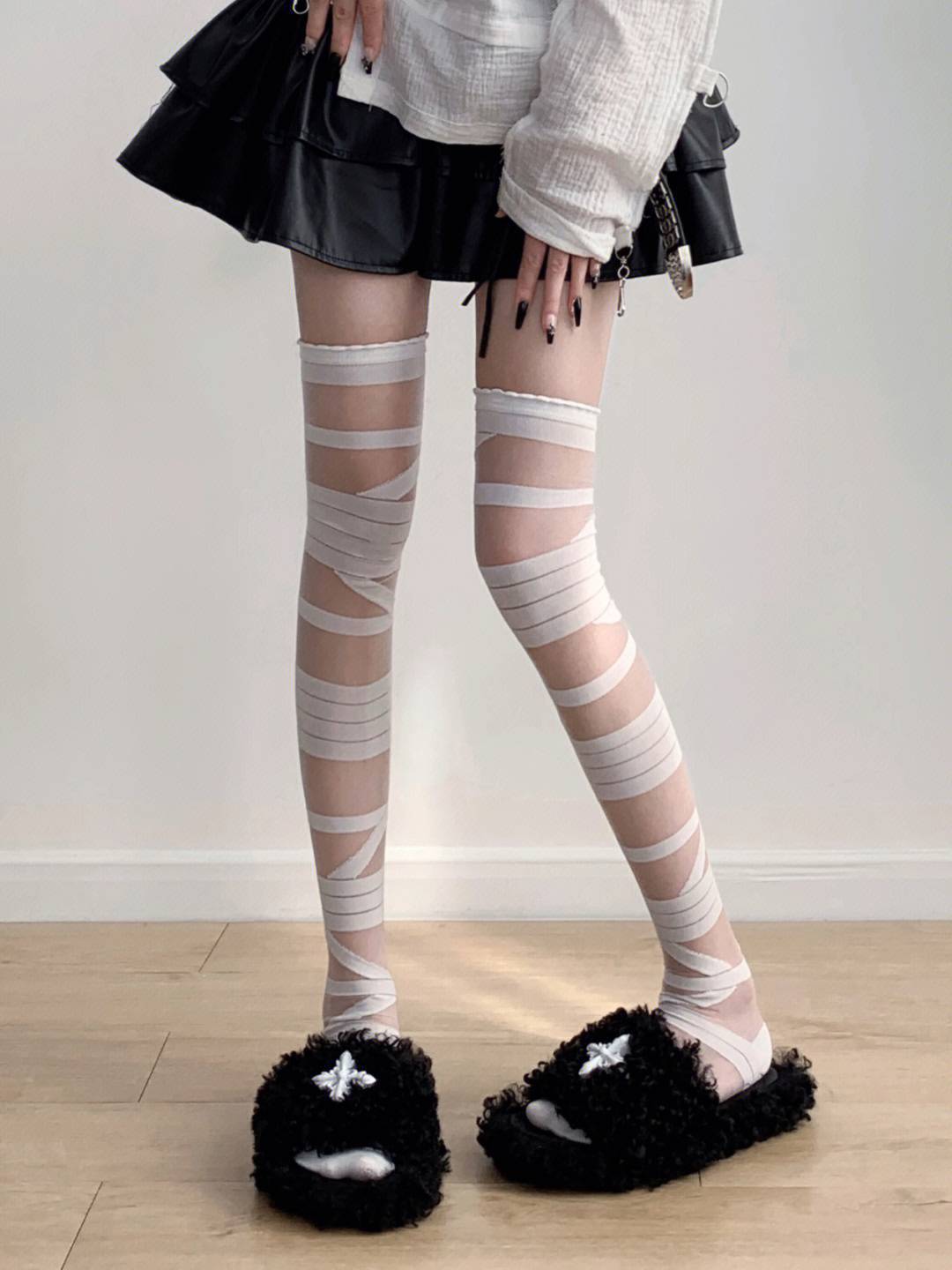 Street, Cosplay Occasion A Pair Cute New Style Women's Solid Color Polyester Cotton Polyester Over The Knee Socks