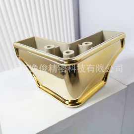 金色涂层塑胶沙发角脚垫沙发腿现代简约批发价塑料家具配件桌椅脚