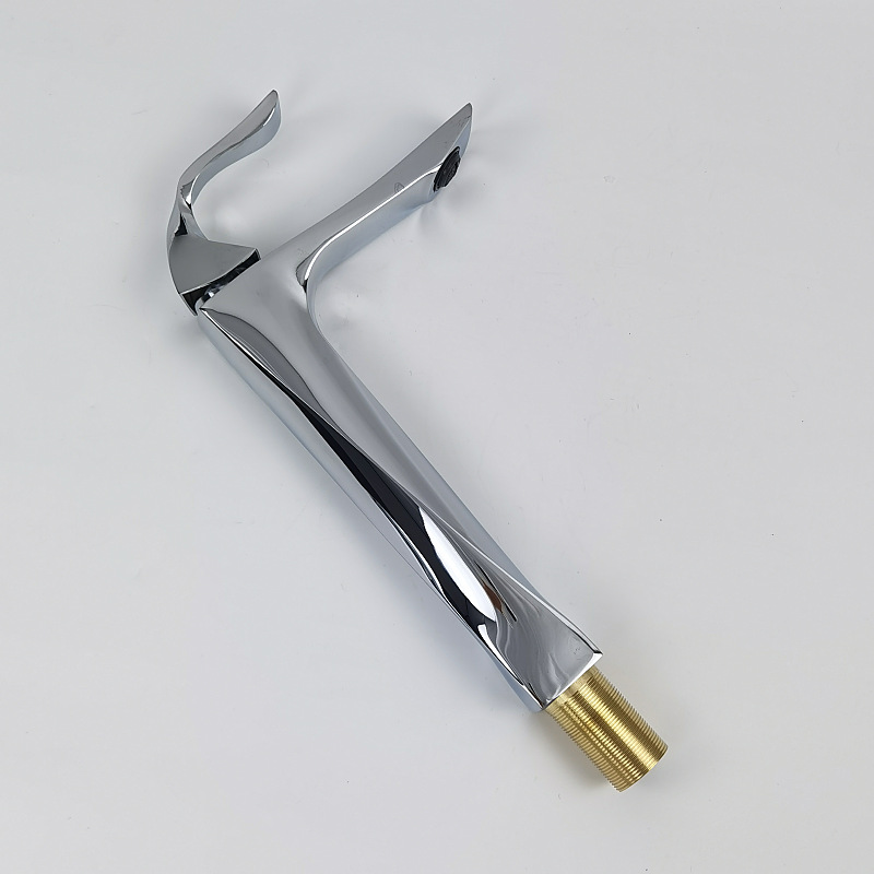 Foreign trade high-end twisted dough mixed water basin faucet with high zinc alloy cold and hot bathroom under-counter washbasin faucet undefined