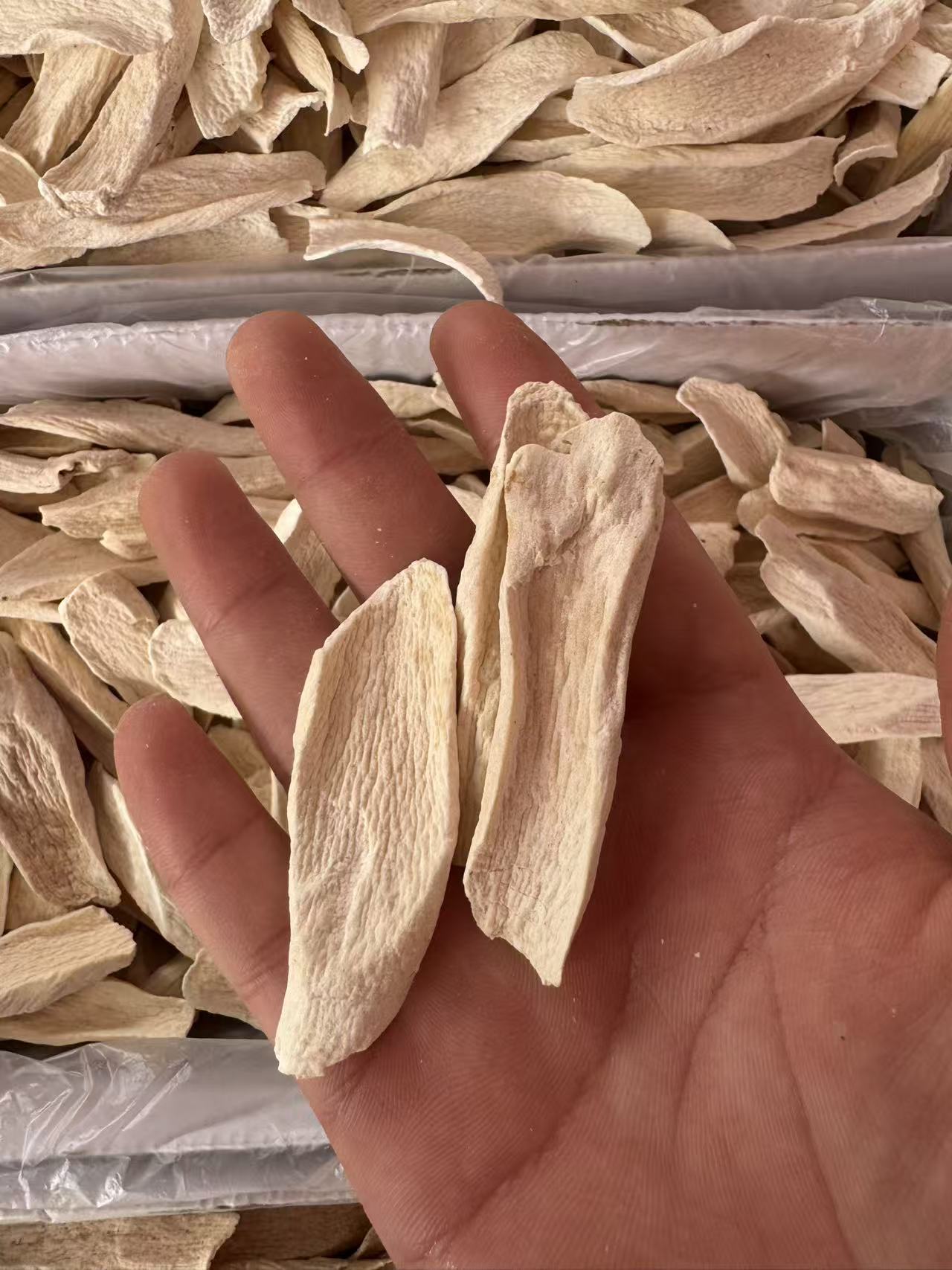 Chinese Yam Slices Huai Shan Yao Dried Dioscorea Opposita Root for Soup Tea and Cooking 1000g Bulk Bag preparation