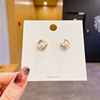 Fashionable design earrings, 2021 years, maxi length, french style, internet celebrity, trend of season, Japanese and Korean