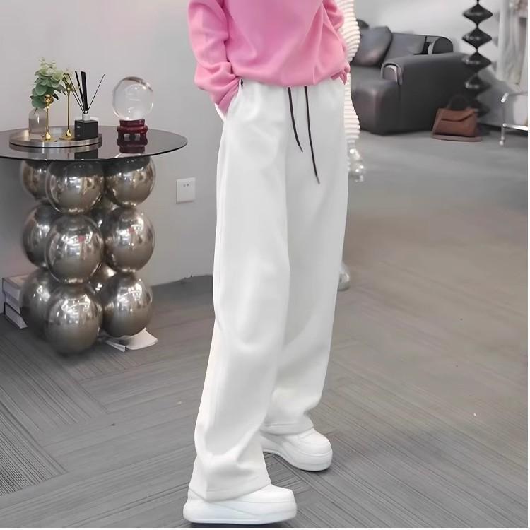 粉色休闲运动套装女2025新款洋气减龄卫衣阔腿裤秋季穿搭一整套|undefined