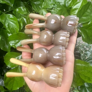 角木蛟白牦牛角按摩经络棒兔子美鼻一体牛角按摩脸刷多款式